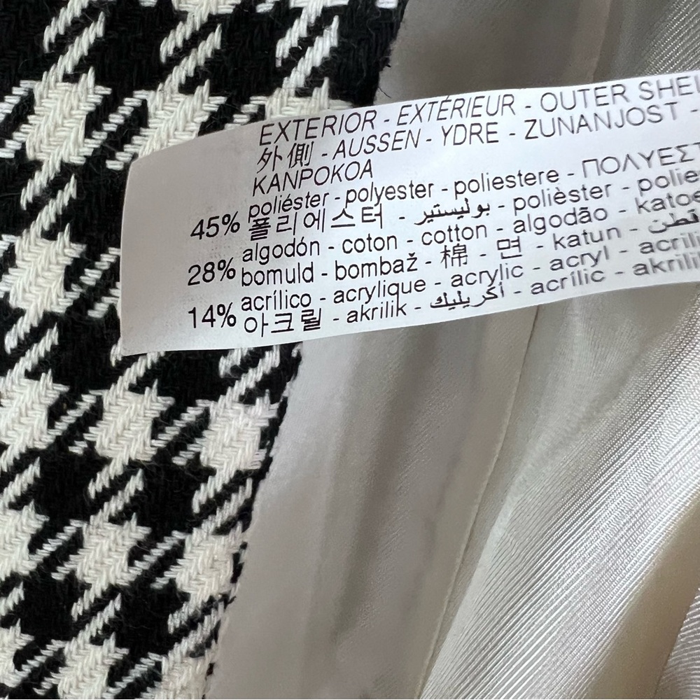 ZARA Houndstooth Double Breasted
Tailored Blazer Bloggers Favorite XS
7553/509 - Picture 8 of 11